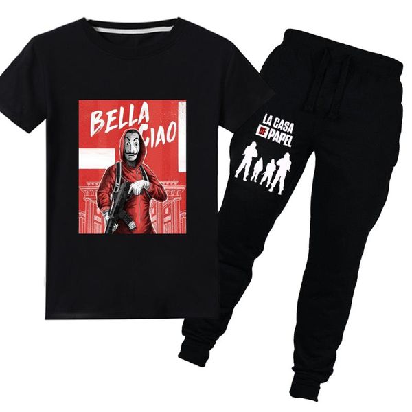 movie the house of paper summer kids t-shirt trousers suit sportswear money heist printing boys t shirt long pants suits costume, White
movie the house of paper summer kids t-shirt trousers suit sportswear money heist printing boys t shirt long pants suits costume, White
