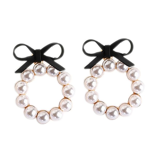summer chic earrings lovely bow earrings for women geometry circle simulated pearl stud bronco, Silver
summer chic earrings lovely bow earrings for women geometry circle simulated pearl stud bronco, Silver