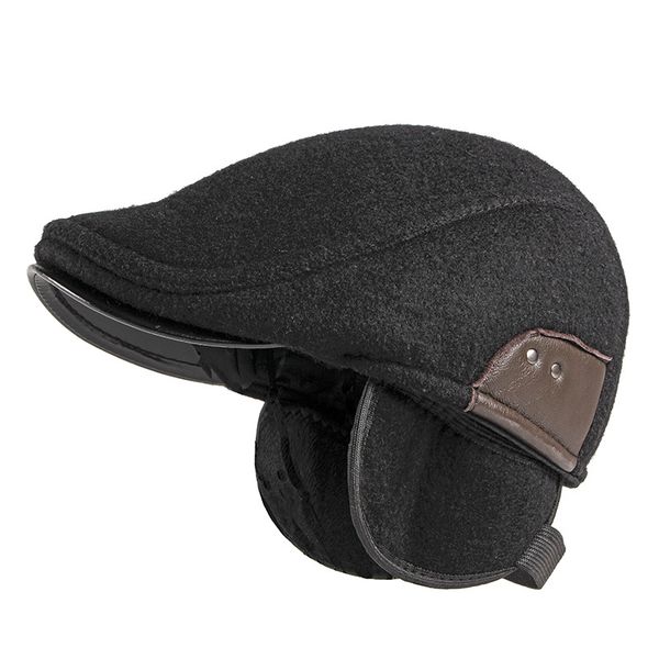 hat men's autumn and winter plus velvet thick warm beret male middle-aged and elderly ear protection woolen forward cap, Blue;gray
hat men's autumn and winter plus velvet thick warm beret male middle-aged and elderly ear protection woolen forward cap, Blue;gray