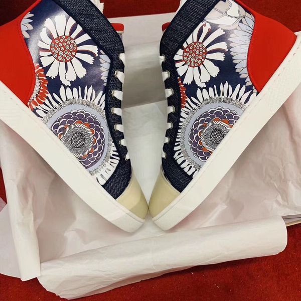 2019 new designer red bottoms casual shoes summer sun flower. low-fun multi-colored printed- leather sport sneakers ,box dust bag 35-46, Black
2019 new designer red bottoms casual shoes summer sun flower. low-fun multi-colored printed- leather sport sneakers ,box dust bag 35-46, Black
