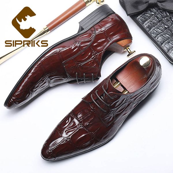 sipriks printed crocodile skin dress shoes burgundy casual leather wedding shoes black oxfords office formal social suits
sipriks printed crocodile skin dress shoes burgundy casual leather wedding shoes black oxfords office formal social suits