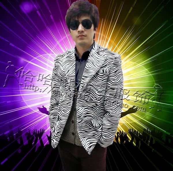 zebra pattern clothes men pu suits designs masculino homme stage personalized singers jacket men blazer dance star style s - 3xl, White;black
zebra pattern clothes men pu suits designs masculino homme stage personalized singers jacket men blazer dance star style s - 3xl, White;black