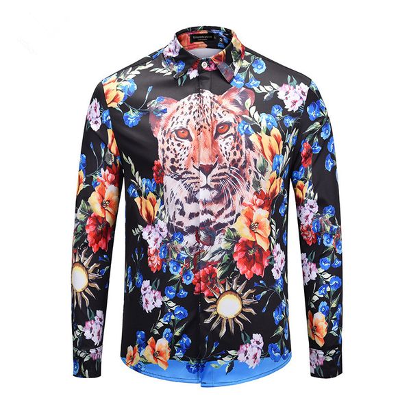 fashion men's autumn long sleeved shirt animal print casual shirt comfort streetwaer men shirts d284, White;black
fashion men's autumn long sleeved shirt animal print casual shirt comfort streetwaer men shirts d284, White;black