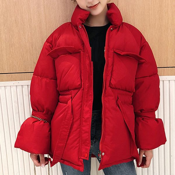 2019 cotton-padded jacket women winter fashion warm thick outerwear hooded coat slim short style parkas coat with cap 9.26, Black
2019 cotton-padded jacket women winter fashion warm thick outerwear hooded coat slim short style parkas coat with cap 9.26, Black