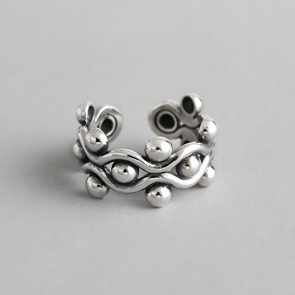 retro authentic s925 sterling silver fine jewelry vintage geometriclucky ball beads wave long wider rings adjust tlj597, Golden;silver
retro authentic s925 sterling silver fine jewelry vintage geometriclucky ball beads wave long wider rings adjust tlj597, Golden;silver