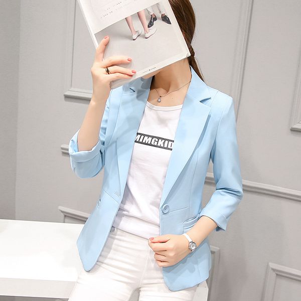 fashion office lady formal women blazers and jackets solid notched slim office jacket full sleeve regular blazer feminino, White;black
fashion office lady formal women blazers and jackets solid notched slim office jacket full sleeve regular blazer feminino, White;black