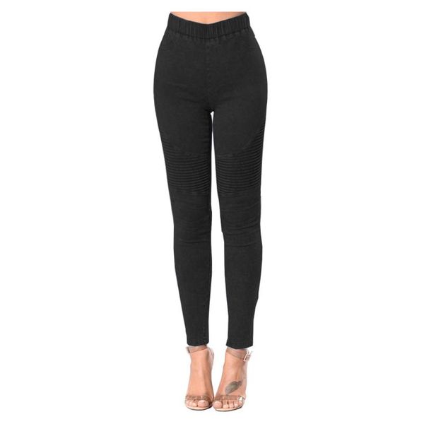 laides jeans 2019 high stretch spring autumn solid color high waist jeans elastic waist solid color ankle woman skinny, Blue
laides jeans 2019 high stretch spring autumn solid color high waist jeans elastic waist solid color ankle woman skinny, Blue
