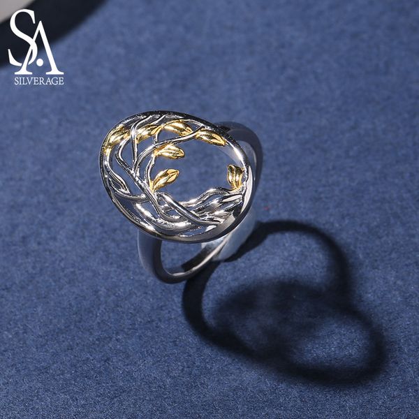 sa silverage authentic 925 sterling silver life tree shape engagemant wedding ring 925 silver gold color plated rings for woman, Slivery;golden
sa silverage authentic 925 sterling silver life tree shape engagemant wedding ring 925 silver gold color plated rings for woman, Slivery;golden