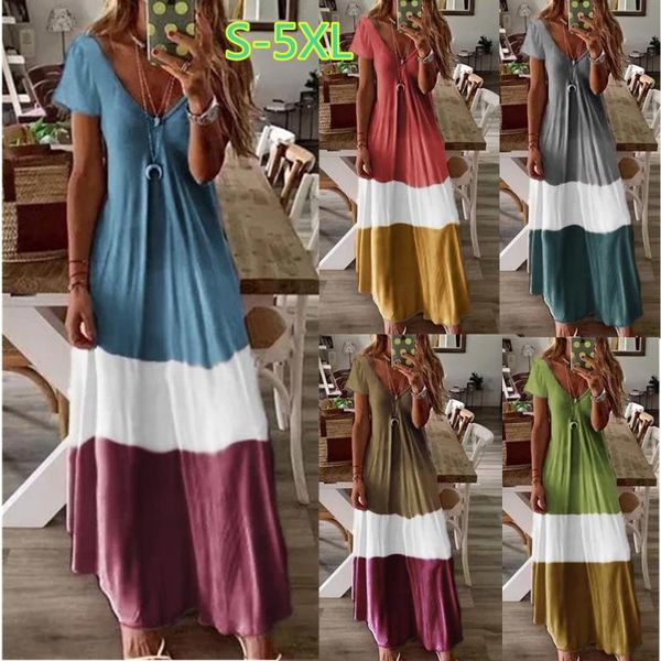 casual dresses 2021 summer women maxi dress bohemia patchwork printed long robe short sleeve v-neck plus size female vestidos, Black;gray
casual dresses 2021 summer women maxi dress bohemia patchwork printed long robe short sleeve v-neck plus size female vestidos, Black;gray