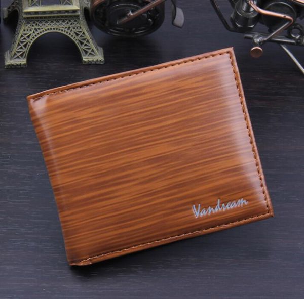 50pcs men retro pu wood stripe shaped foldable business short card holder wallet, Red;black
50pcs men retro pu wood stripe shaped foldable business short card holder wallet, Red;black