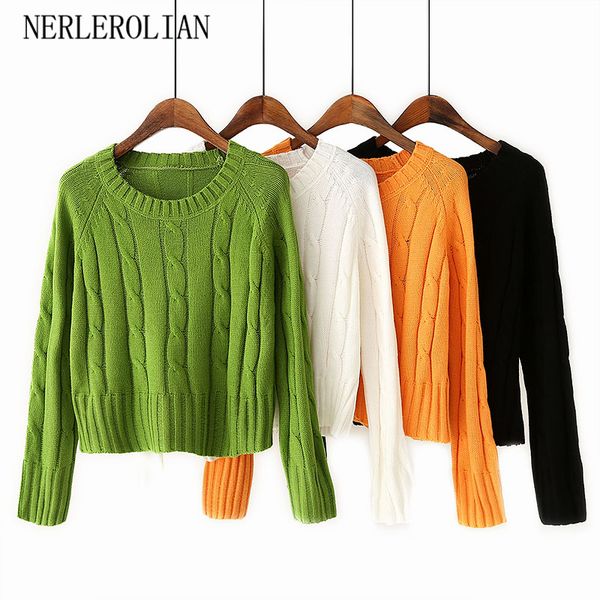 nerlerolian 2019 women twist sweaters long sleeve o-neck casual cute autumn female pullovers, White;black
nerlerolian 2019 women twist sweaters long sleeve o-neck casual cute autumn female pullovers, White;black