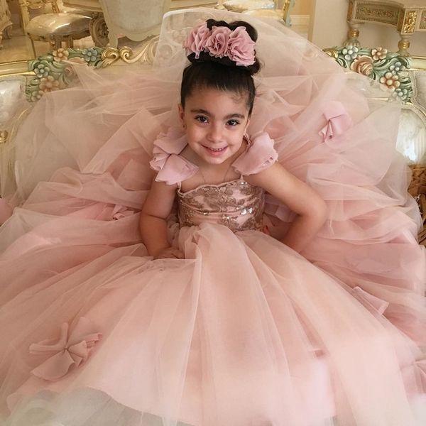 new lovely pink flower girls dresses off shoulder floor sequins fluffy girls pageant spaghetti straps party dress, Red;yellow
new lovely pink flower girls dresses off shoulder floor sequins fluffy girls pageant spaghetti straps party dress, Red;yellow