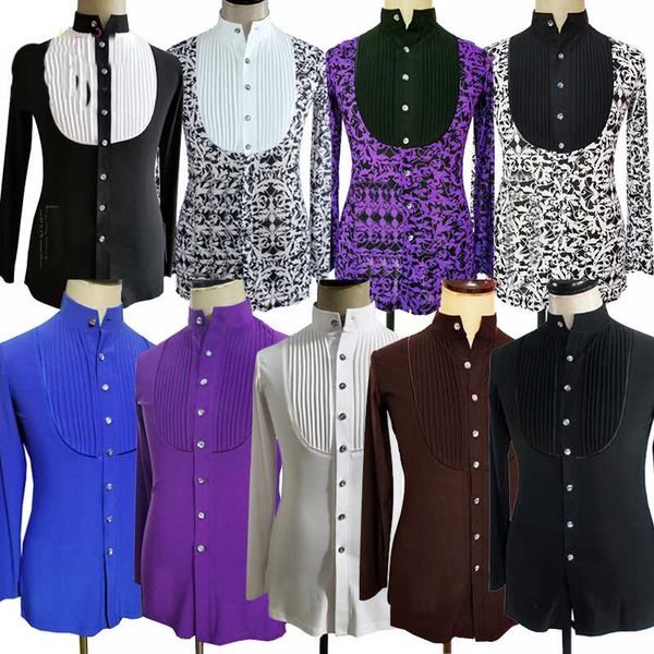 latin dance long sleeve latin shirts men ballroom competition performance dancewear rumba practice dancing clothes dn7024, Black;red
latin dance long sleeve latin shirts men ballroom competition performance dancewear rumba practice dancing clothes dn7024, Black;red