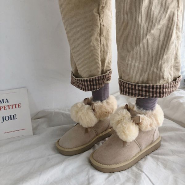 snow boots women 2020 new thick fashion plus velvet fashion one step wool ball ribbon cotton boots children, Black
snow boots women 2020 new thick fashion plus velvet fashion one step wool ball ribbon cotton boots children, Black