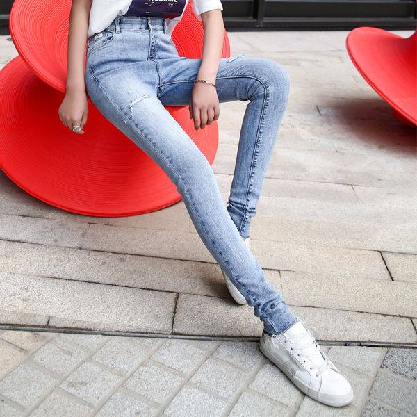 170 -185cm tall girls pants plus size jeans female hole pants ripped jeans high waisted skinny pencil 2020 summer, Blue
170 -185cm tall girls pants plus size jeans female hole pants ripped jeans high waisted skinny pencil 2020 summer, Blue