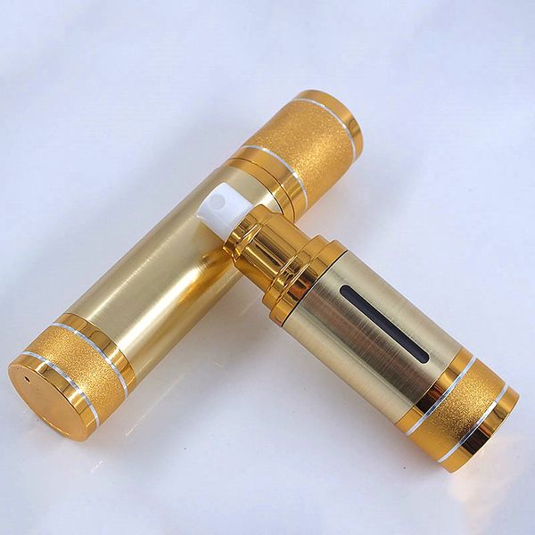 30ml/50ml gold vacuum bottle pump airless portable cosmetic lotion travel empty bottle container wholesale
30ml/50ml gold vacuum bottle pump airless portable cosmetic lotion travel empty bottle container wholesale