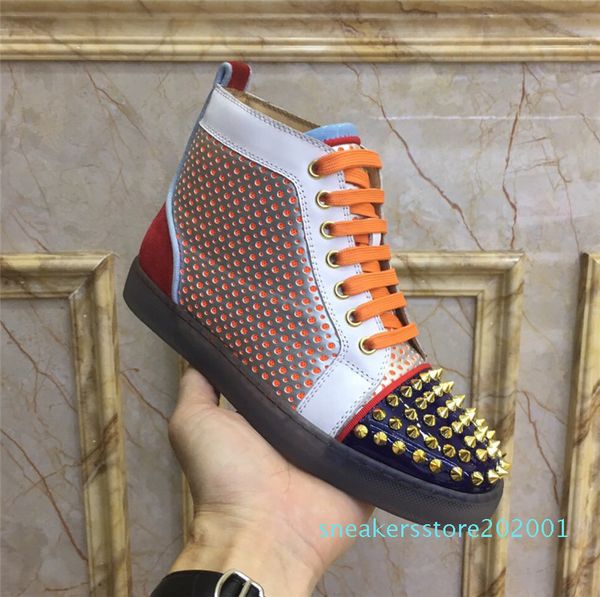 designer mens women studded spike casual shoes platform red sole bottom leather suede graffiti spike shoes trainer sneakers chaussure s01, Black
designer mens women studded spike casual shoes platform red sole bottom leather suede graffiti spike shoes trainer sneakers chaussure s01, Black
