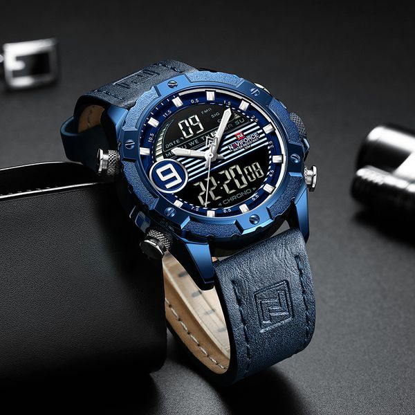 naviforce 2019 sport fashion men's watches men quartz analog date clock man leather waterproof watch relogio masculino, Slivery;brown
naviforce 2019 sport fashion men's watches men quartz analog date clock man leather waterproof watch relogio masculino, Slivery;brown