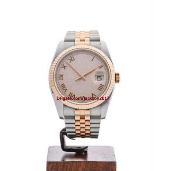 christmas gift wristwatches mens watch rose roman watch stainless steel 18k rose gold 116231 36mm, Slivery;brown
christmas gift wristwatches mens watch rose roman watch stainless steel 18k rose gold 116231 36mm, Slivery;brown