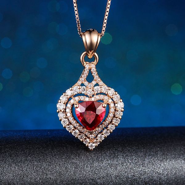 2020 new rose gold red color heart pendant necklace for women lady anniversary gift jewelry wholesale moonso x5706, Silver
2020 new rose gold red color heart pendant necklace for women lady anniversary gift jewelry wholesale moonso x5706, Silver