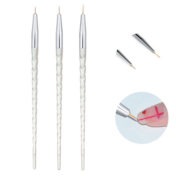3pcs/set nail art brushes liner tools drawing line pen uv gel painting acrylic nail brush pen art manicure tools, Yellow
3pcs/set nail art brushes liner tools drawing line pen uv gel painting acrylic nail brush pen art manicure tools, Yellow