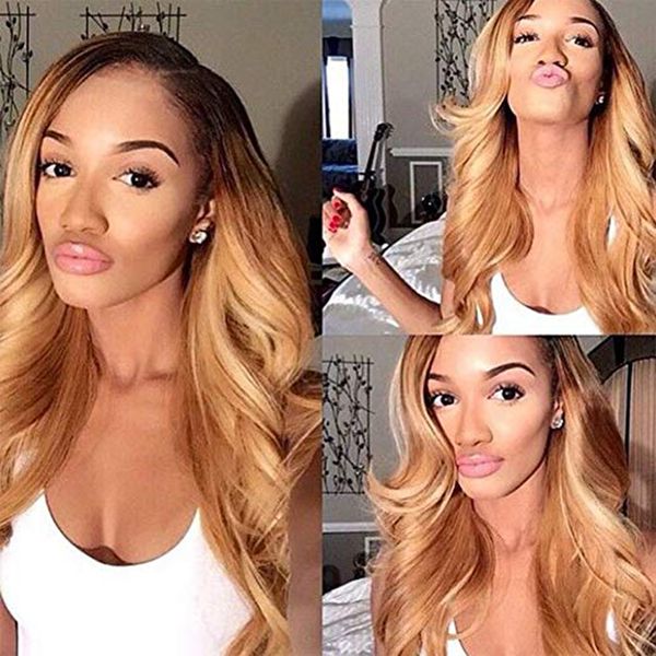 shows shine 1b/27 360 lace frontal wig peruvian body wave remy ombre honey blonde human hair wigs pre plucked lace front wig, Black;brown
shows shine 1b/27 360 lace frontal wig peruvian body wave remy ombre honey blonde human hair wigs pre plucked lace front wig, Black;brown
