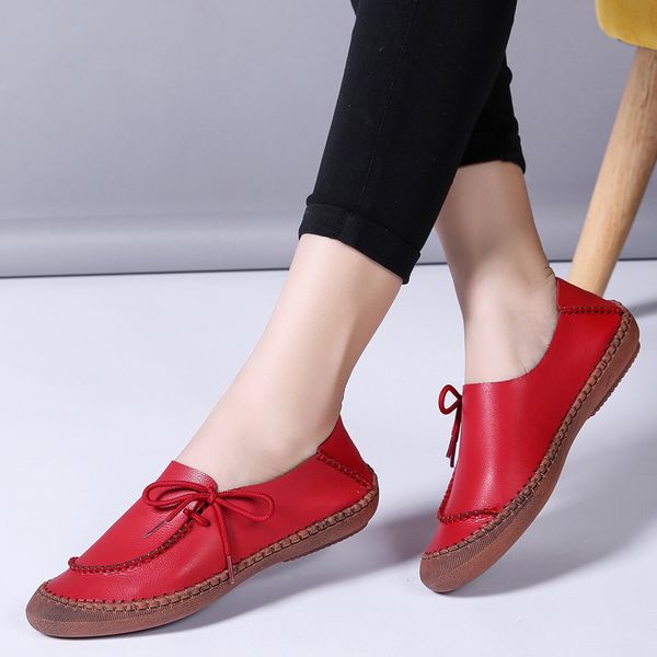 women's shoes made of genuine leather large size 4.5-9 slip-on flat shoes women damping non-slip flat 2019 news#3, Black
women's shoes made of genuine leather large size 4.5-9 slip-on flat shoes women damping non-slip flat 2019 news#3, Black