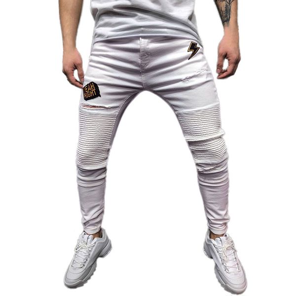 new jean men 2019 slim mens skinny stretch denim pants pleated ripped freyed slim fit jeans homme trousers vaqueros hombre 5, Blue
new jean men 2019 slim mens skinny stretch denim pants pleated ripped freyed slim fit jeans homme trousers vaqueros hombre 5, Blue