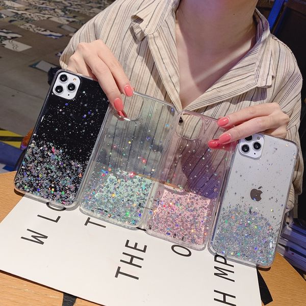 glitter bling sequins phone cases for iphone se 2020 11 pro max xs xr x 8 7 6 6s plus shining star transparency soft epoxy cover
glitter bling sequins phone cases for iphone se 2020 11 pro max xs xr x 8 7 6 6s plus shining star transparency soft epoxy cover