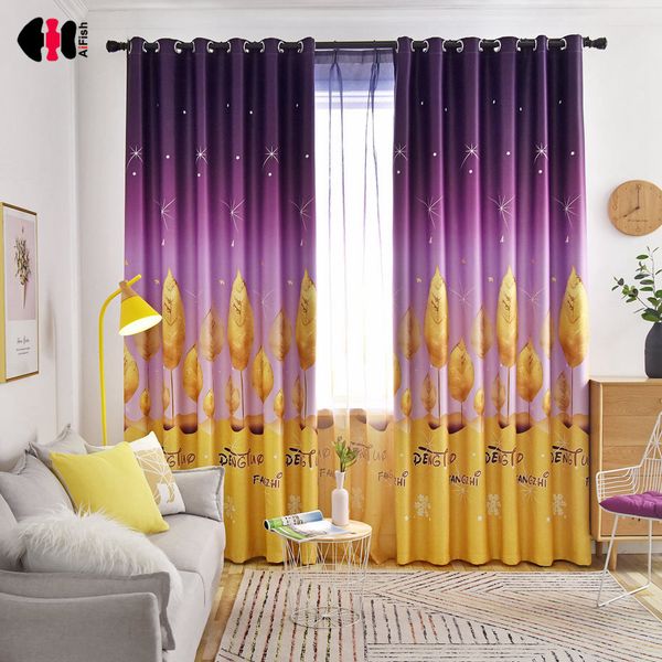 golden leaves digital printed curtains for bedroom blackout simple modern nursery french window tende rideaux wp417c
golden leaves digital printed curtains for bedroom blackout simple modern nursery french window tende rideaux wp417c