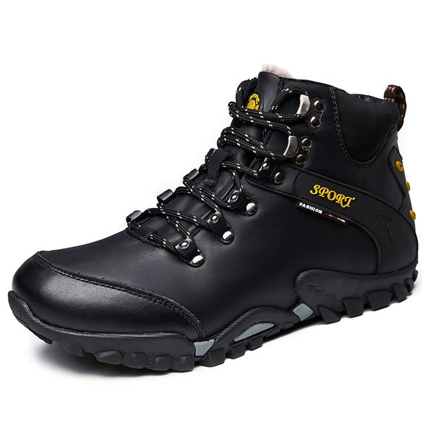 2019 men snow boots waterproof men footwear winter ankle boots breathable winter shoes, Black
2019 men snow boots waterproof men footwear winter ankle boots breathable winter shoes, Black