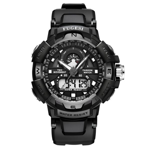 men's waterproof electronic watch fashion multi-function outdoor sports digital wristband student double display led watch, Slivery;brown
men's waterproof electronic watch fashion multi-function outdoor sports digital wristband student double display led watch, Slivery;brown