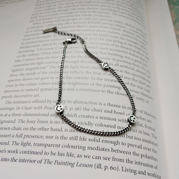 fashion 925 sterling silver anklet matte hollow smiling face chain for women foot chain ankle bracelets summer jewelry, Red;blue
fashion 925 sterling silver anklet matte hollow smiling face chain for women foot chain ankle bracelets summer jewelry, Red;blue
