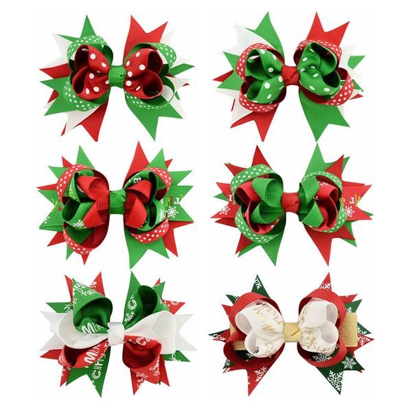 girls christmas barrettes 11 design bow printed swallow tail hair bows kids headwear baby girl headbands girls hair clips 07, Slivery;white
girls christmas barrettes 11 design bow printed swallow tail hair bows kids headwear baby girl headbands girls hair clips 07, Slivery;white