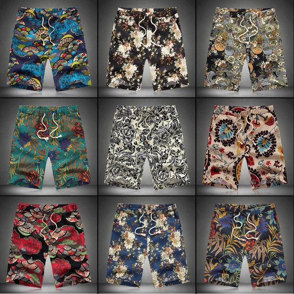 wholesale- 2016 new summer men's linen flower shorts xl elastic waist beach, White;black
wholesale- 2016 new summer men's linen flower shorts xl elastic waist beach, White;black