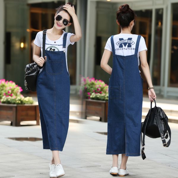 new fashion women ladies long denim strap solid jean dress loose fitting sleeveless long overalls dungarees, Black;gray
new fashion women ladies long denim strap solid jean dress loose fitting sleeveless long overalls dungarees, Black;gray