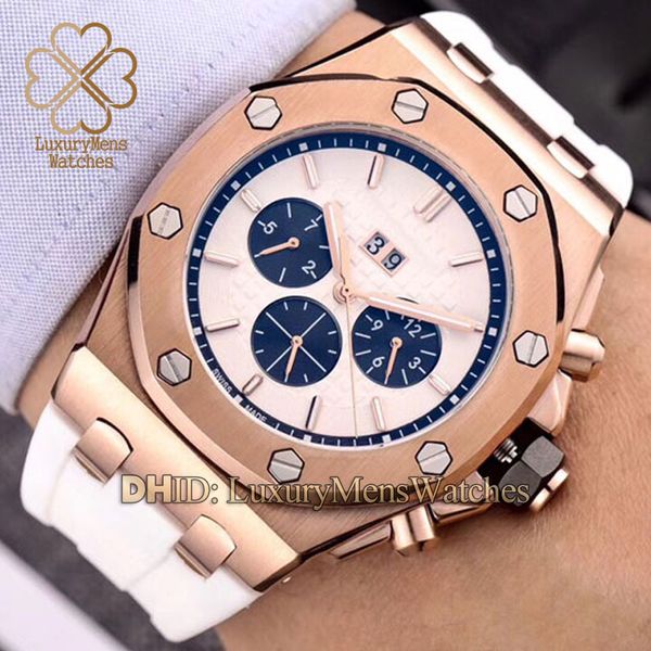 men s luxury watches automatic multi-function mechanical movement 316l steel calendar white rubber strap watches montres de luxe pour hommes, Slivery;brown
men s luxury watches automatic multi-function mechanical movement 316l steel calendar white rubber strap watches montres de luxe pour hommes, Slivery;brown