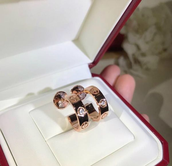 luxury designer love earrings classic series 925 sterling silver glossy screw print single diamond earrings rose gold platinum and gold, Golden;silver
luxury designer love earrings classic series 925 sterling silver glossy screw print single diamond earrings rose gold platinum and gold, Golden;silver