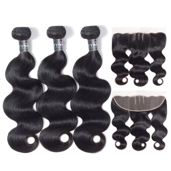 7a brazilian body wave human hair 13x4 lace frontal closure ear to ear lace frontal with bundles peruvian virgin hair malaysian body wave, Black
7a brazilian body wave human hair 13x4 lace frontal closure ear to ear lace frontal with bundles peruvian virgin hair malaysian body wave, Black