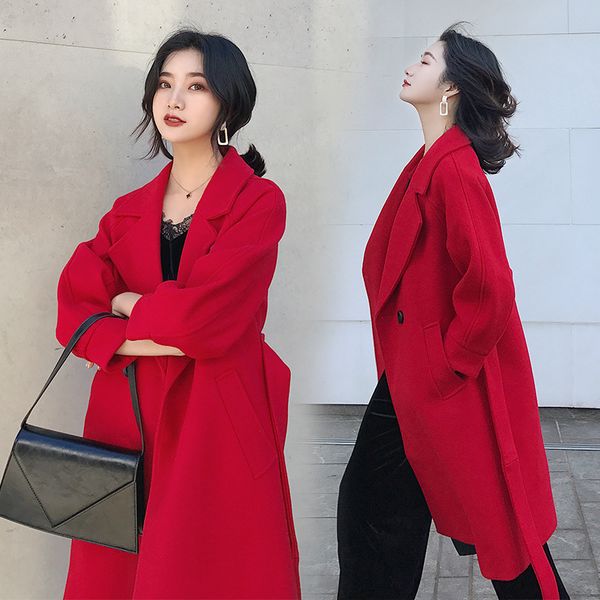 winter women's jackets & coats medium-long belt wool & blends coat turn-down collar solid color pockets parka plus size, Black
winter women's jackets & coats medium-long belt wool & blends coat turn-down collar solid color pockets parka plus size, Black