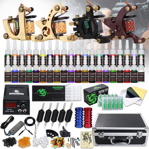 tattoo kit 4 machines guns 40 color inks power supply needles grips tips carry case d139gd-16
tattoo kit 4 machines guns 40 color inks power supply needles grips tips carry case d139gd-16