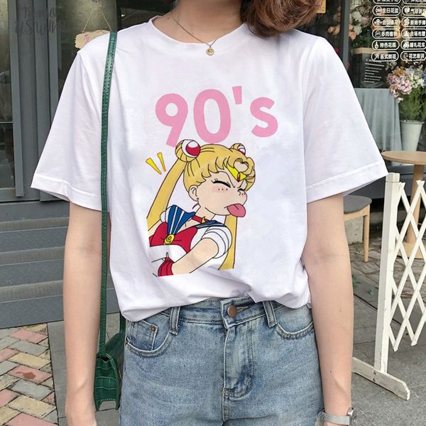 kawaii sailor moon t shirt women harajuku ullzang cartoon t shirt 90s cute printed tshirt grunge korean style female, White
kawaii sailor moon t shirt women harajuku ullzang cartoon t shirt 90s cute printed tshirt grunge korean style female, White