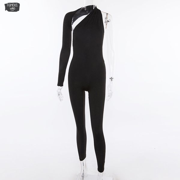 women jumpsuits arrival solid fluorescence one shoulder polyester full new sleeve female skinny rompers jumpsuits bodysuit, Black;white
women jumpsuits arrival solid fluorescence one shoulder polyester full new sleeve female skinny rompers jumpsuits bodysuit, Black;white