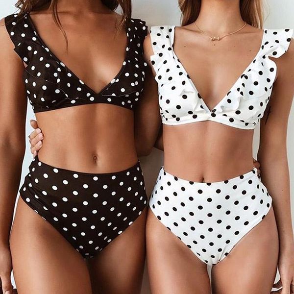 swimwear for women high waist bikini set bathing suit swimsuit women polka dot swimwear mujer biquini bikinis 2019 swimming suit, White;black
swimwear for women high waist bikini set bathing suit swimsuit women polka dot swimwear mujer biquini bikinis 2019 swimming suit, White;black