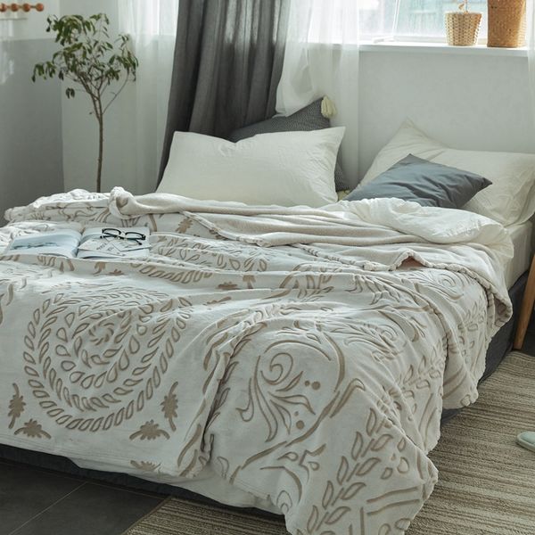 soft warm thicken flannel blanket on the bed anti-static faux fur mink throw bedspread coral fleece plaid blanket for double bed
soft warm thicken flannel blanket on the bed anti-static faux fur mink throw bedspread coral fleece plaid blanket for double bed