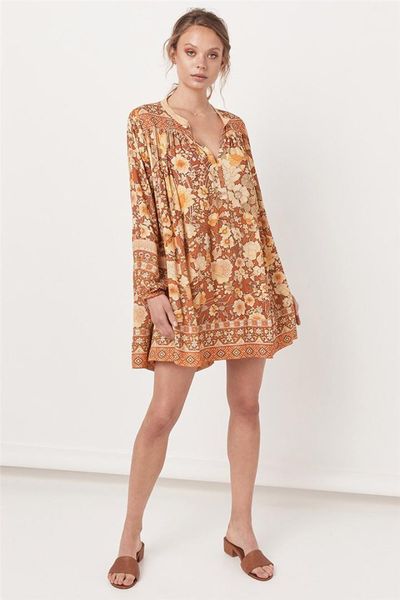 v neck emprie floral printed long lantern sleeve high fashion dresses sweet designer womens casual dresses vintage, Black;gray
v neck emprie floral printed long lantern sleeve high fashion dresses sweet designer womens casual dresses vintage, Black;gray