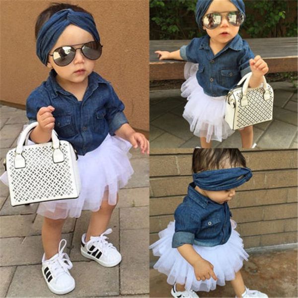 baby clothes set 2020 new kids baby girls denim shirt+tutu skirts dress headband 3pcs outfits set, White
baby clothes set 2020 new kids baby girls denim shirt+tutu skirts dress headband 3pcs outfits set, White
