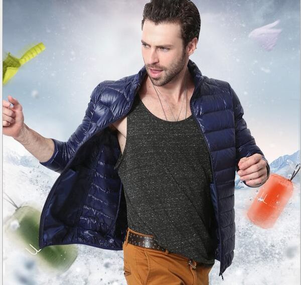 2018 autumn and winter new light down jacket men's stand collar short men's down coat, Black
2018 autumn and winter new light down jacket men's stand collar short men's down coat, Black