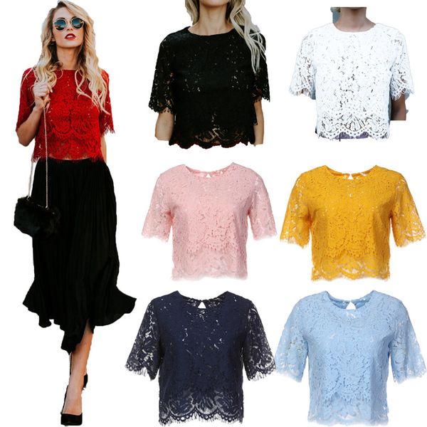 women's blouses & shirts elegant women hollow out loose short sleeve lace floral sleeves blouse shirt casual ladies, White
women's blouses & shirts elegant women hollow out loose short sleeve lace floral sleeves blouse shirt casual ladies, White