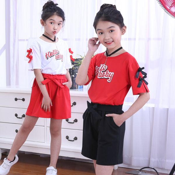 fc1oz wear girl's summer wear 2020 girl's big short sleeve two-piece sports fashionable suit clothing children's children 
fc1oz wear girl's summer wear 2020 girl's big short sleeve two-piece sports fashionable suit clothing children's children